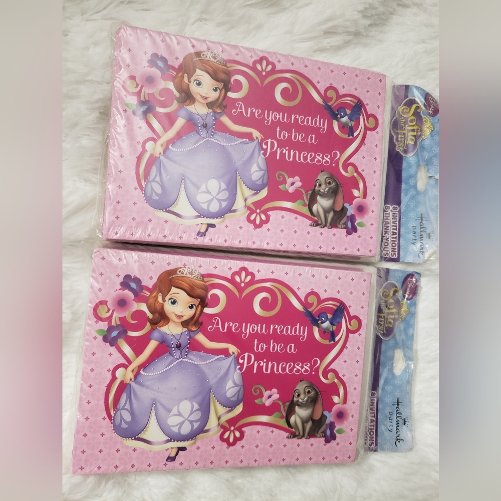 Party Invitations & Thank you notes princess theme